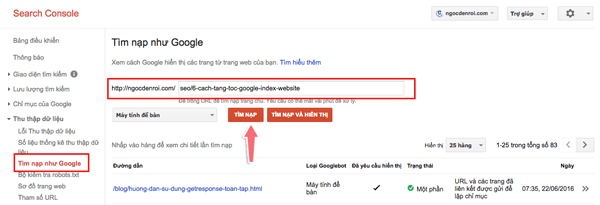 Google đang index chậm hơn với tất cả các site